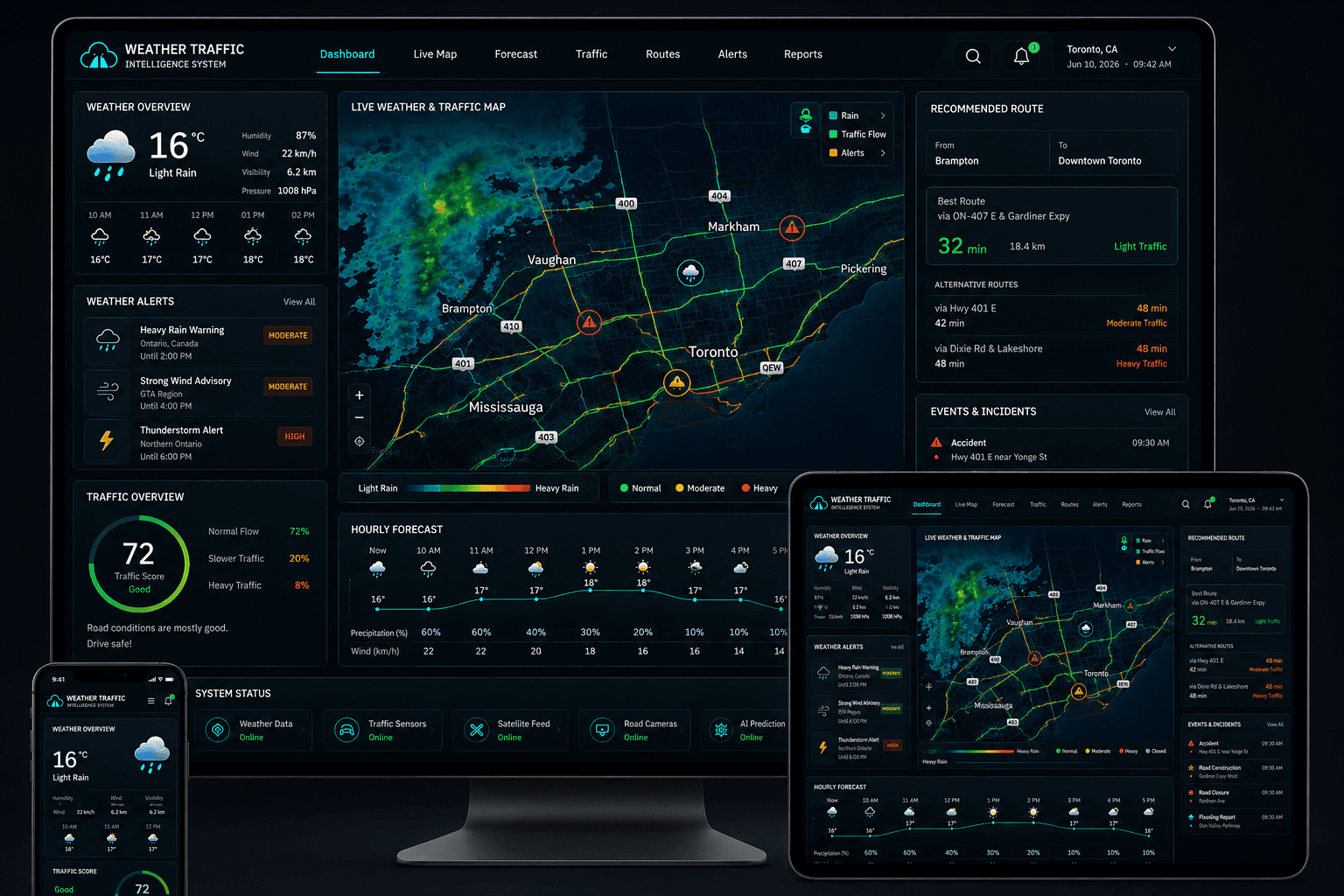 Weather Traffic Delta project preview