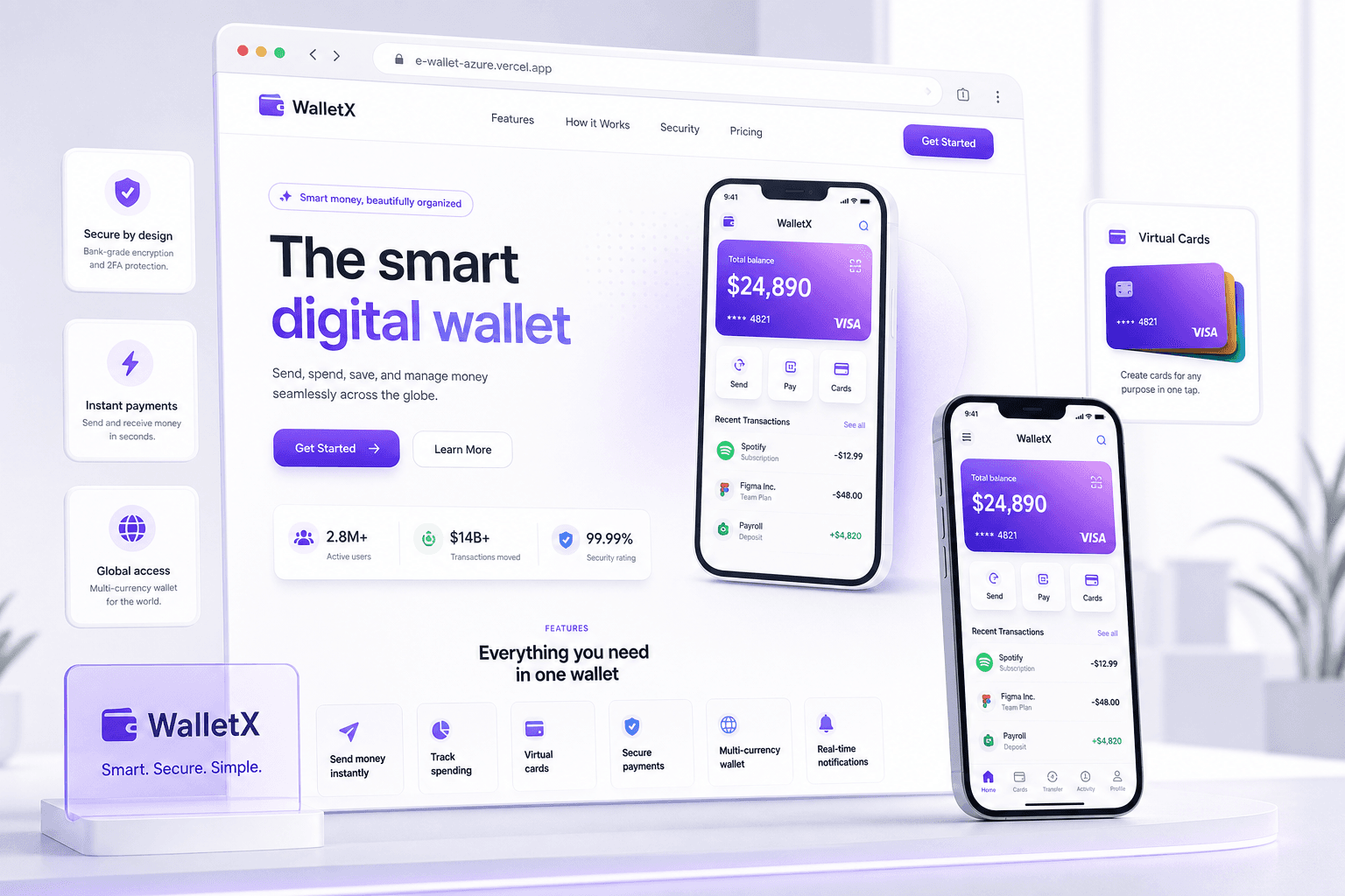 E-Wallet project preview